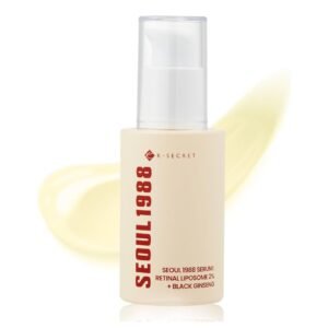 K-Secret - SEOUL 1988 Serum Retinal Liposome 2% + Black Ginseng K-Secret - SEOUL 1988 Serum Retinal Liposome 2% + Black Ginseng (Fine Line & Spot Anti-Blemish 2% Retinal Liposome + Black Ginseng Serum) 30ml