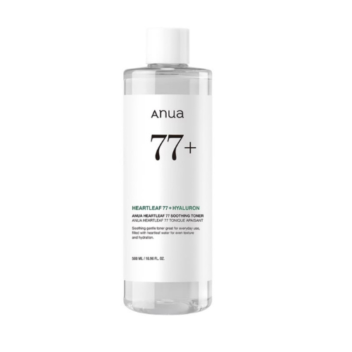 Anua Heartleaf 77% Soothing Toner, Calming & Hydrating Korean Facial Toner - 500ml