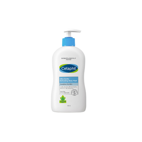 Cetaphil Ultra Gentle Refreshing Body Wash , Dermatologically Tested Hydrating Cleanser for Sensitive & Dry Skin - 1L