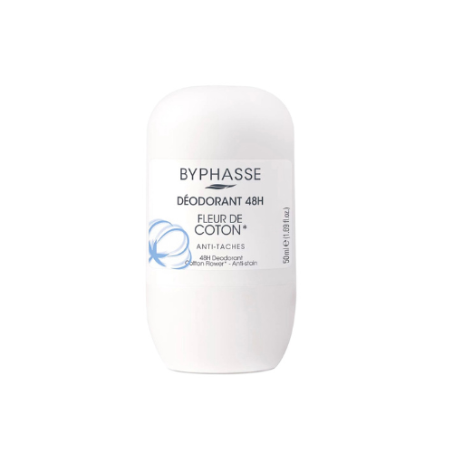 BYPHASSE 48H Cotton Flower Roll-On Deodorant - 50ml