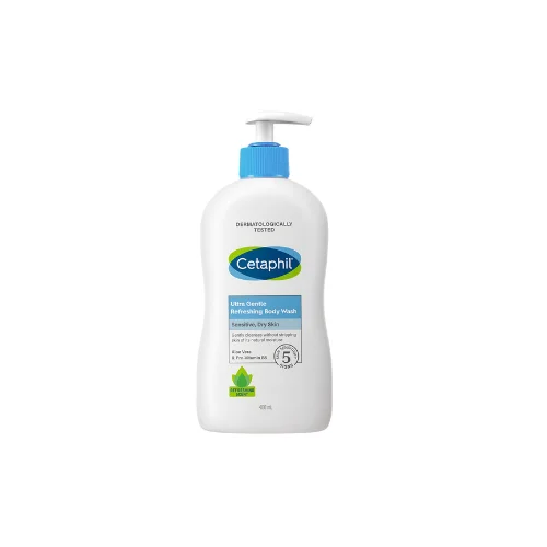 Cetaphil Ultra Gentle Refreshing Body Wash , Dermatologically Tested Hydrating Cleanser for Sensitive & Dry Skin - 1L
