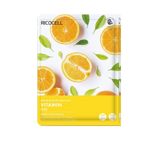 Ricocell Nature Recovery Mask Pack Vitamin C, Brightening & Hydrating Korean Sheet Mask